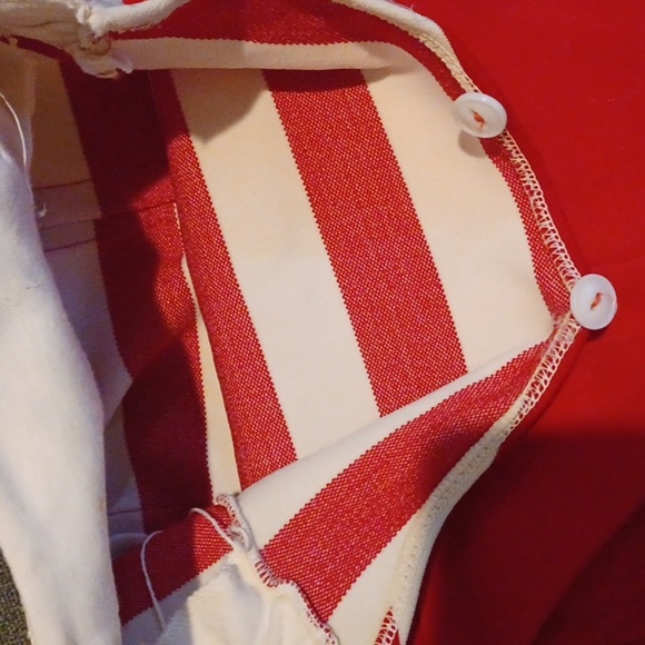 Vintage one piece, red & cream, measurements in photos - Picture 7 of 11